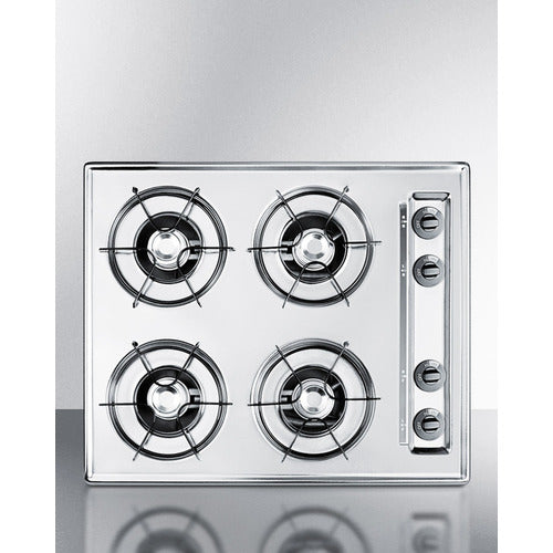 Summit 24" Wide 4-Burner Gas Cooktop ZNL03P