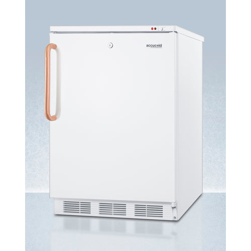 Summit 24" Wide All-Freezer with Antimicrobial Pure Copper Handle VT65MLTBC