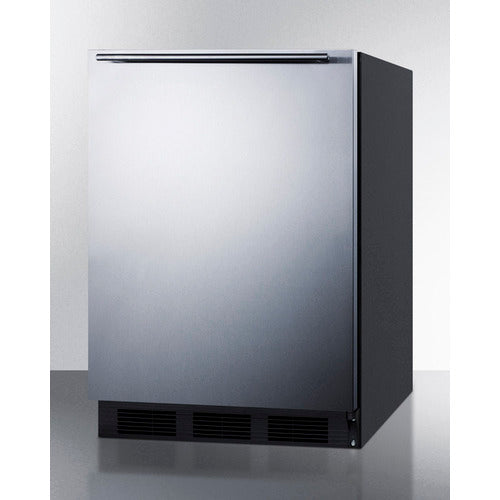 Summit 24" Wide All-Refrigerator, ADA Compliant AL752BKSSHH