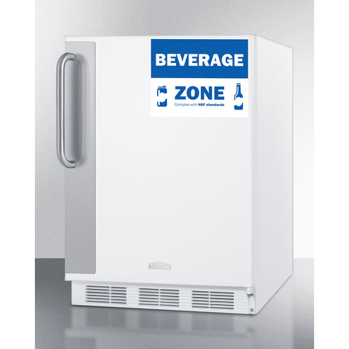 Summit 24" Wide All-Refrigerator, ADA Height FF6W7BZADA