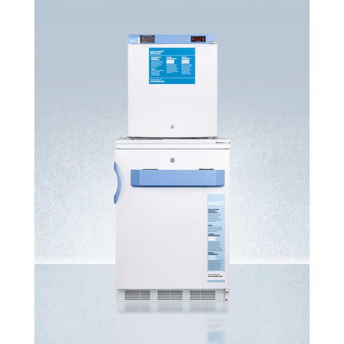 Summit 24" Wide All-Refrigerator/All-Freezer Combination FF7LW-FS24LSTACKMED2