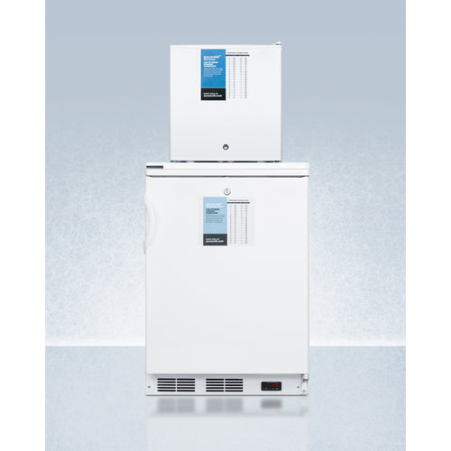Summit 24" Wide All-Refrigerator/All-Freezer Combination FF7LW-FS24LSTACKPRO