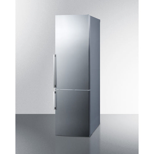 Summit 24" Wide Bottom Freezer Refrigerator With Icemaker FFBF247SSIM