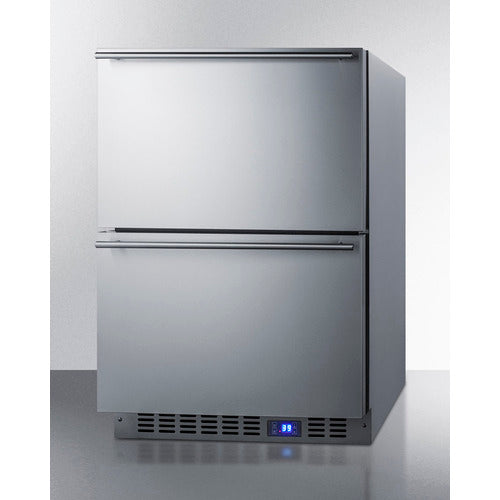 Summit 24" Wide Built-In 2-Drawer All-Refrigerator FF642D