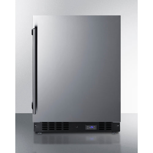 Summit 24" Wide Built-In All-Freezer With Icemaker SCFF53BSSIM