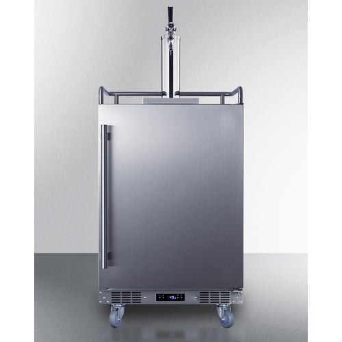 Summit 24" Wide Built-In Outdoor Commercial Beer Kegerator BC74OSCOM