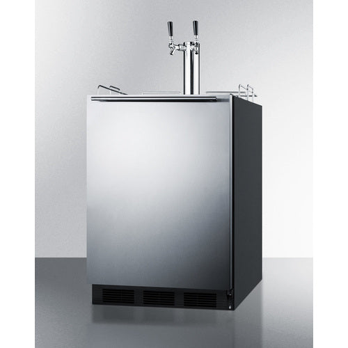 Summit 24" Wide Built-In Wine Kegerator, ADA Compliant SBC58BLBIADAWKDTWIN