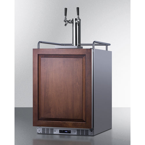 Summit 24" Wide Built-In Wine Kegerator (Panel Not Included) SBC682PNRWKDTWIN