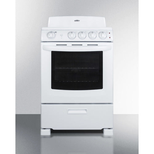 Summit 24" Wide Electric Coil Range RE2411W