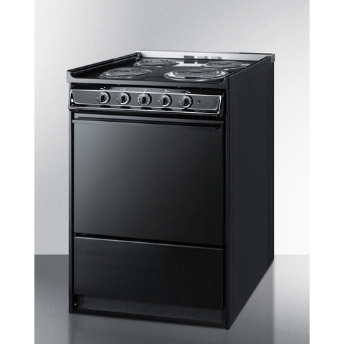 Summit 24" Wide Electric Coil Range TEM610CR
