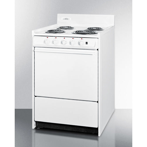 Summit 24" Wide Electric Coil Top Range WEM6171Q