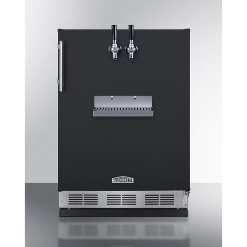 Summit 24" Wide Front Tap Built-In Cold Brew Coffee Kegerator SBC58BFRTPCF