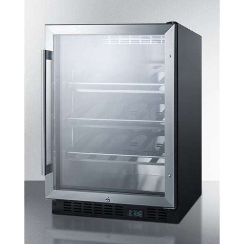 Summit 24" Wide Single Zone Built-In Commercial Wine Cellar SCR610BLCH