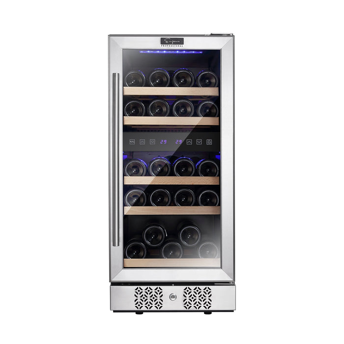 Empava 15 Inch Dual Zone Small Wine Fridge EMPV-WC02D