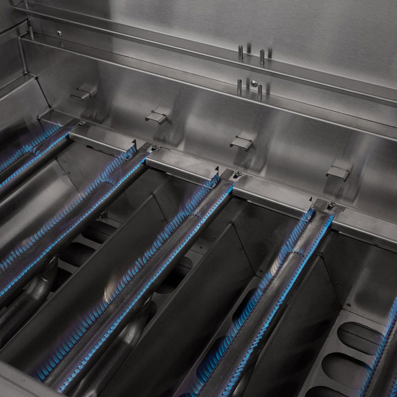 American Made Grills 36-Inch Built-In Hybrid Grill  with Infrared Searing Burner and Rotisserie Kit AMG-ENC36