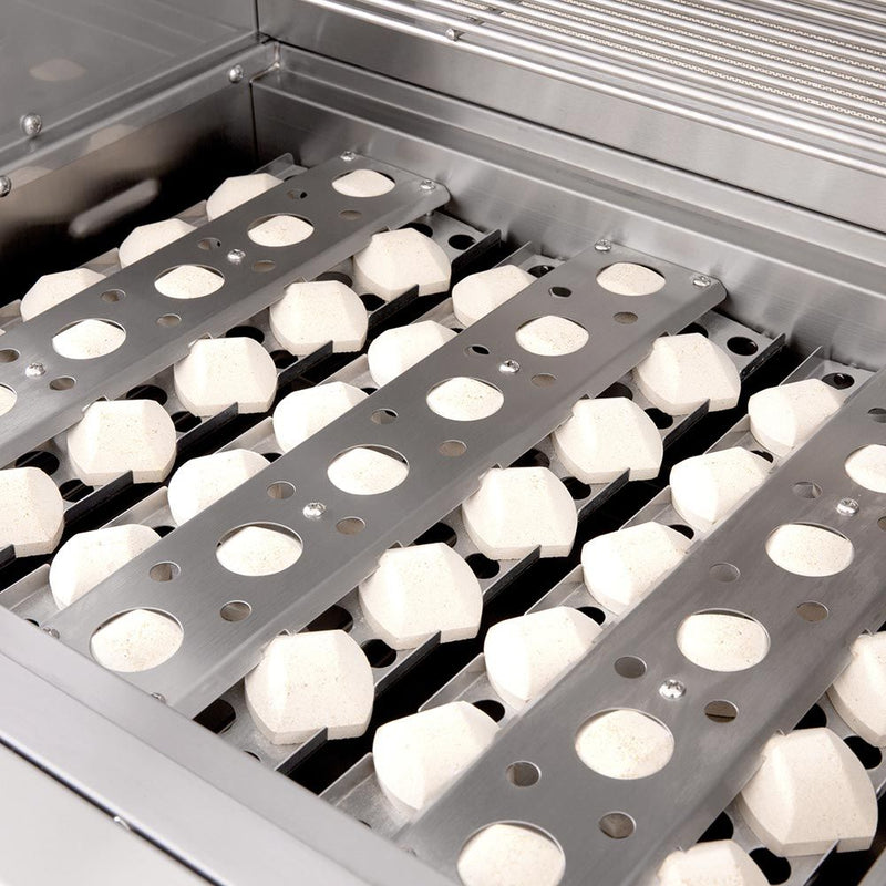 American Made Grills 54-Inch Freestanding Hybrid Grill with Infrared Searing Burner and Rotisserie Kit AMG-ENC54