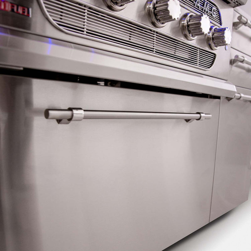 American Made Grills Muscle 36-Inch Freestanding Hybrid Grill with Infrared Searing Burner and Rotisserie Kit AMG-MUS36