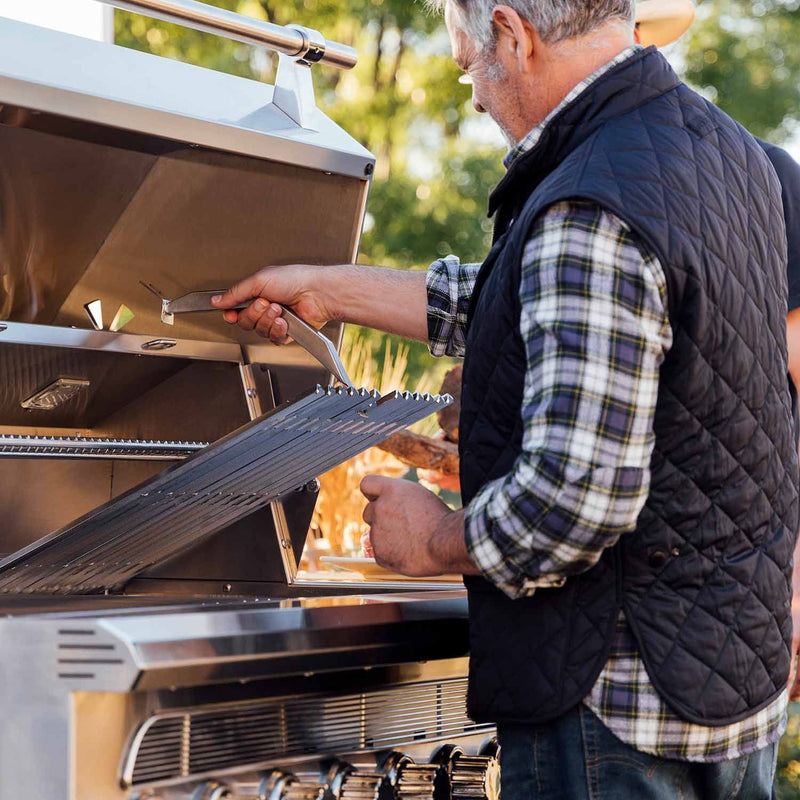 American Made Grills Muscle 36-Inch Freestanding Hybrid Grill with Infrared Searing Burner and Rotisserie Kit AMG-MUS36