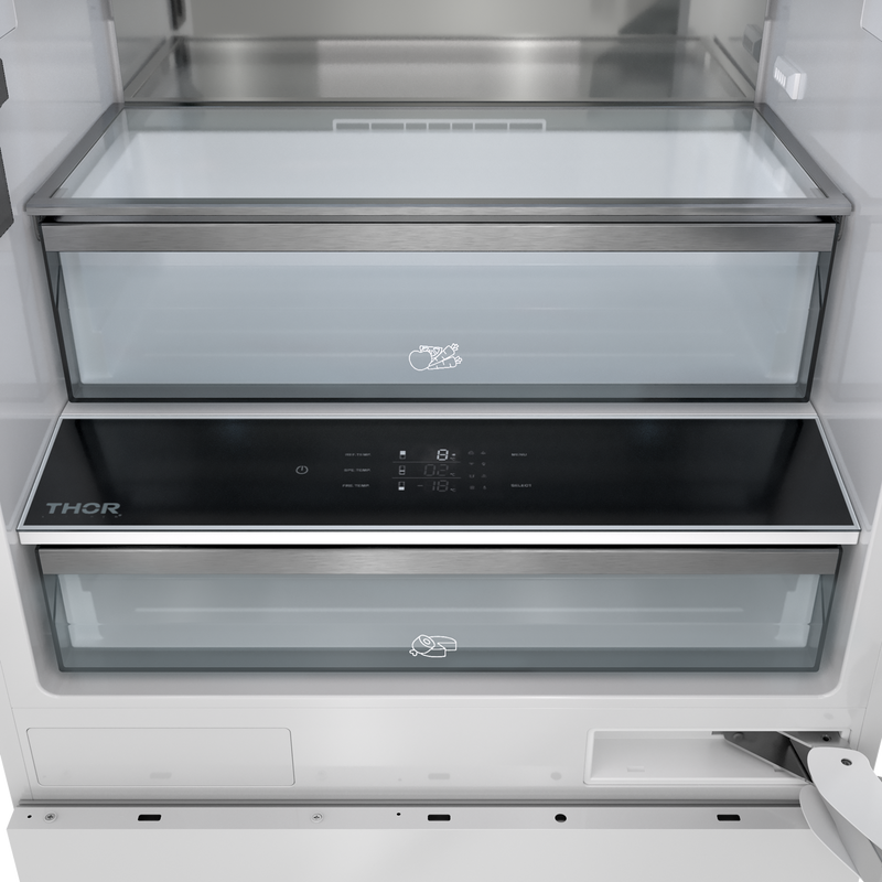 THOR Kitchen - 30-inch Built-In Panel-Ready Bottom Mount Refrigerator - XRF3016BBP - IMG7