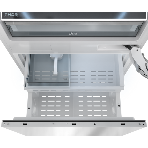 THOR Kitchen - 30-inch Built-In Stainless-Steel Panel-Ready Bottom Mount Refrigerator - XRF3016BBP-SS - IMG2