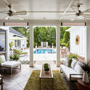 Infratech - 39-Inch Motif Collection 2000W Single Element 240V Electric Infrared Patio Heater W/ Craftsman Fascia (Craftsman Motif / Black) - C2024BL2 - IMG16