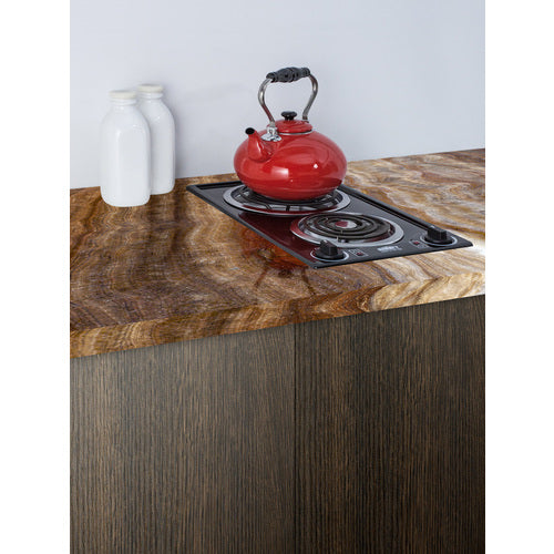 Summit 12" Wide 115V 2-Burner Coil Cooktop CCE212BL