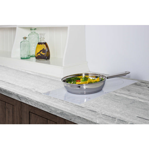 Summit 12" Wide 115V 2-Burner Radiant Cooktop CR2B15T2W