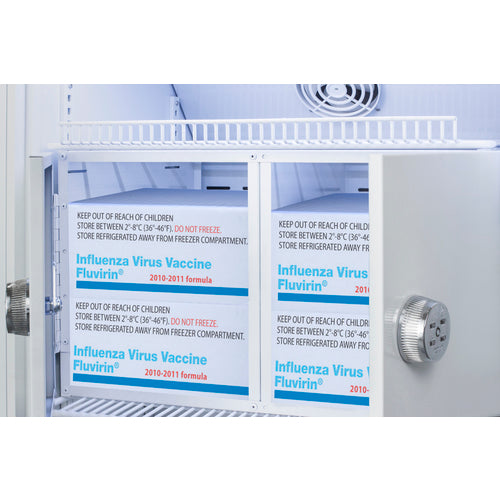 Summit 15 Cu.Ft. Upright Vaccine Refrigerator with Interior Lockers ARG15PVLOCKER
