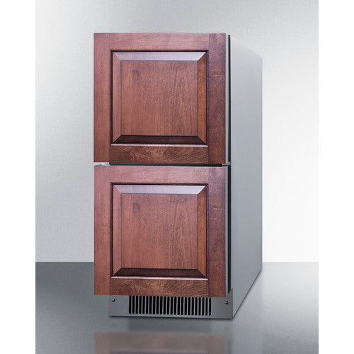Summit 15" Wide 2-Drawer All-Refrigerator, ADA Compliant ADRD15