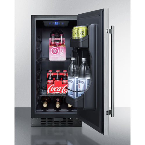 Summit 15" Wide Built-In All-Refrigerator FF1532BCSS