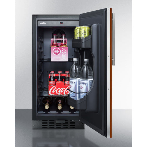 Summit 15" Wide Built-In All-Refrigerator (Panel Not Included) FF1532BIF