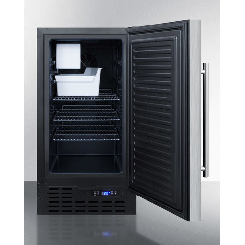 Summit 18" 8 lb. Drain-Free Icemaker BIM18SS
