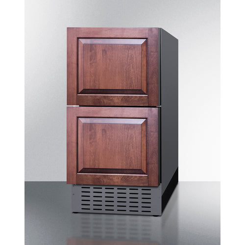 Summit 18" Wide 2-Drawer All-Refrigerator ADRD18H34