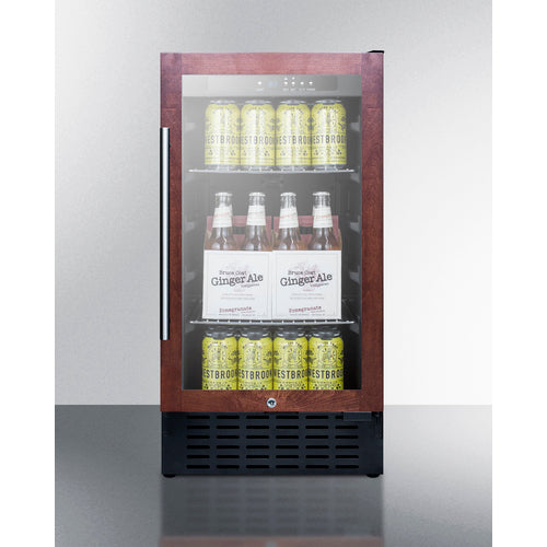 Summit 18" Wide Built-In Beverage Center (Panel Not Included) SCR1841BPNR