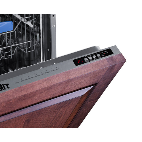 Summit 18" Wide Built-In Integrated Dishwasher, ADA Compliant (Panel Not Included) DW186NTADA