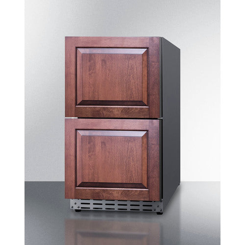 Summit 18" Wide Outdoor 2-Drawer All-Refrigerator, ADA Compliant ADRD18OS