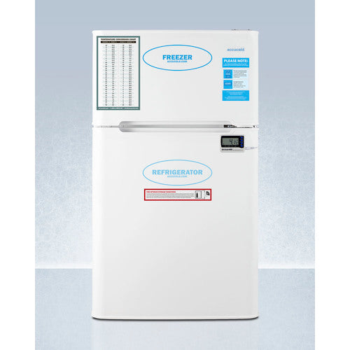 Summit 19" Wide General Purpose Refrigerator-Freezer, ADA Height AGP34RFADA