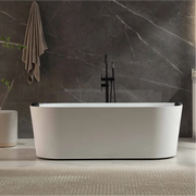 Empava - 71" Acrylic Freestanding Whirlpool Bathtub with Center Drain - EMPV-71AIS35-BK - IMG1