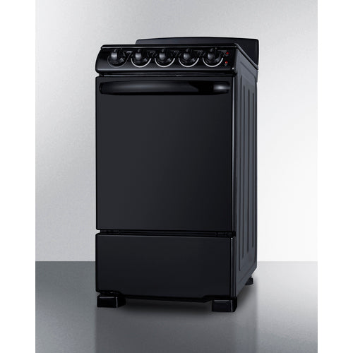 Summit 20" Wide Electric Coil Range RE2031B