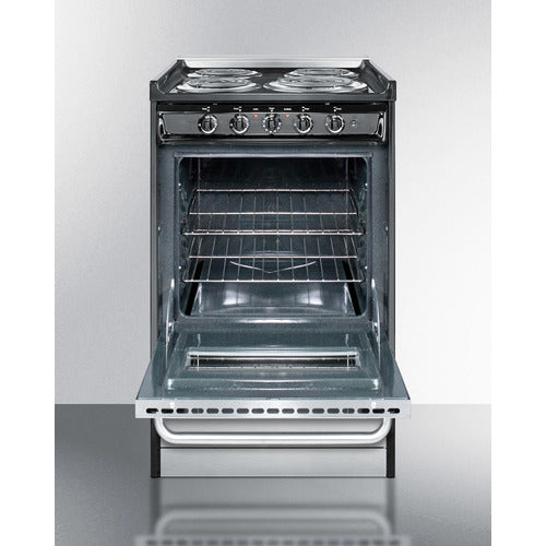 Summit 20" Wide Electric Coil Range TEM110BRWY