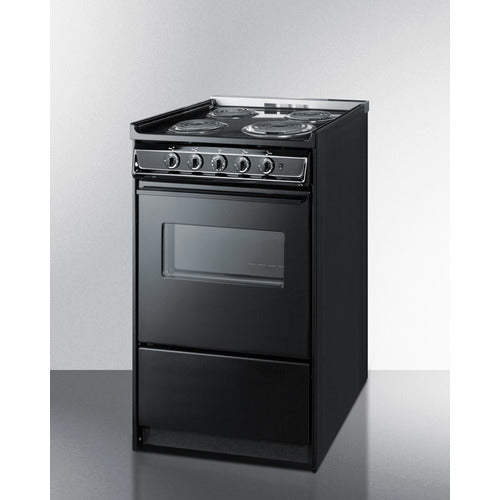 Summit 20" Wide Electric Coil Range TEM110CRW