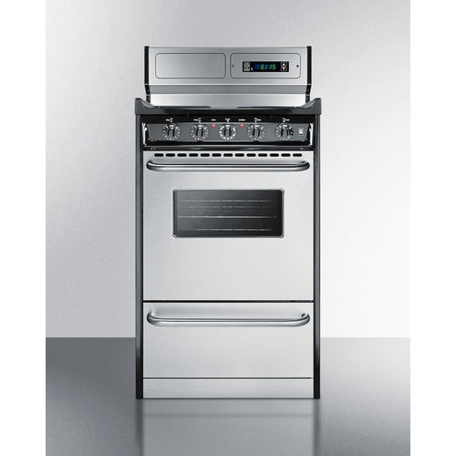 Summit 20" Wide Electric Coil Range TEM130BKWY