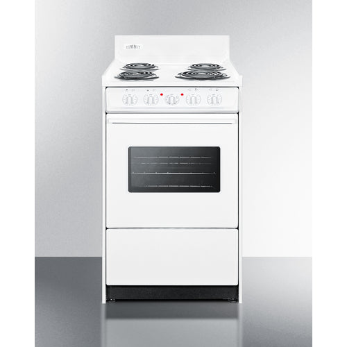 Summit 20" Wide Electric Coil Top Range WEM110W