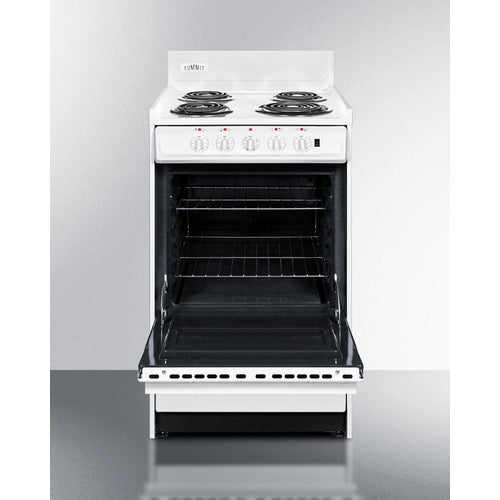 Summit 20" Wide Electric Coil Top Range WEM1171Q