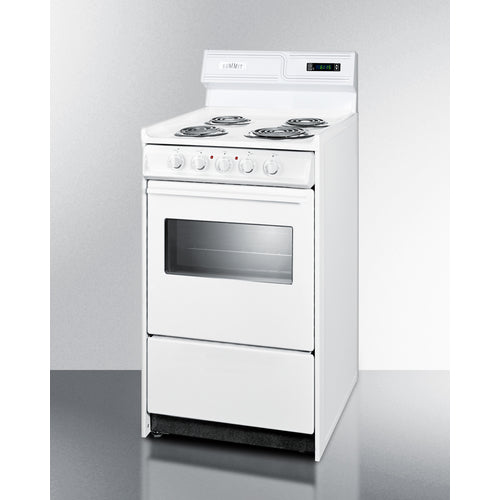 Summit 20" Wide Electric Coil Top Range WEM130KW