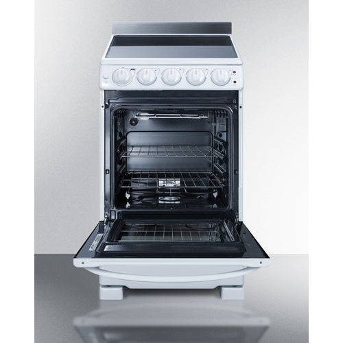 Summit 20" Wide Electric Smooth-Top Range REX2051WRT