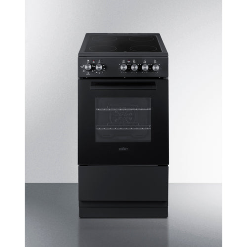 Summit 20" Wide Electric Smooth-Top Range REXT20BL
