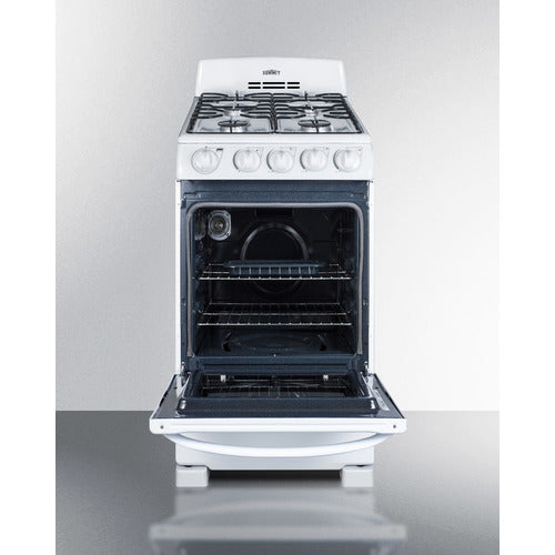 Summit 20" Wide Gas Range RG200WS