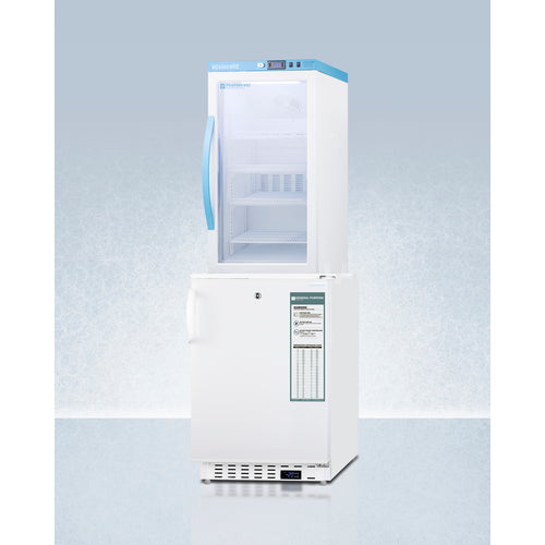 Summit 20" Wide Vaccine Refrigerator/Freezer Combination ARG3PV-ADA305AFSTACK