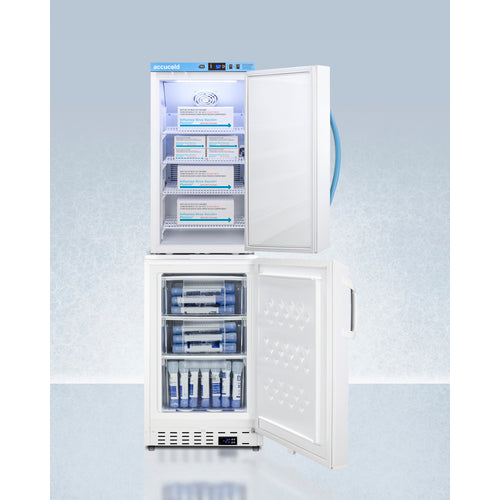 Summit 20" Wide Vaccine Refrigerator/Freezer Combination ARS3PV-ADA305AFSTACK